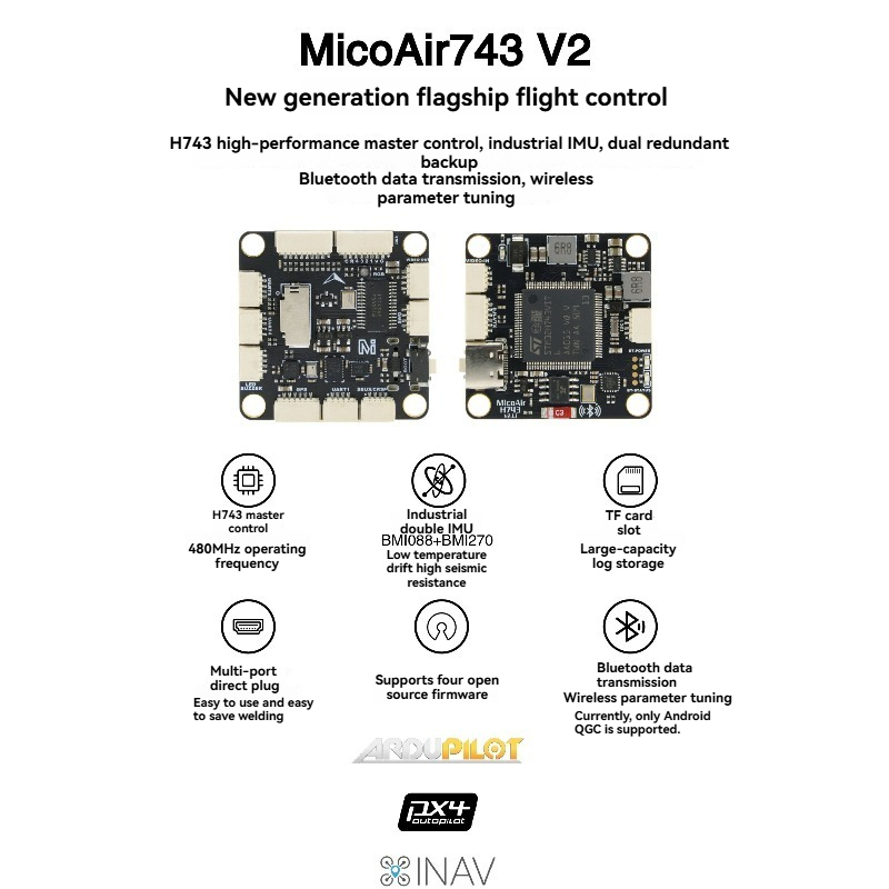 Kontroler lotu MicoAir743 V2,  – Drone Gimbal Controller recenzja i cena