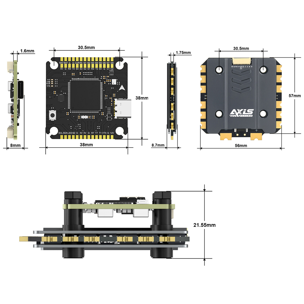 Axisflying Argus Pro ECO F722  – Drone Gimbal Controller recenzja i cena